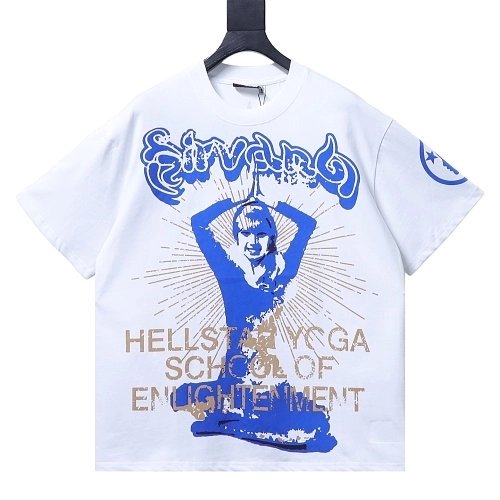 Hellstar Yoga Portrait T-Shirt White,Hellstar T-Shirts,T-Shirts,CLOTHES