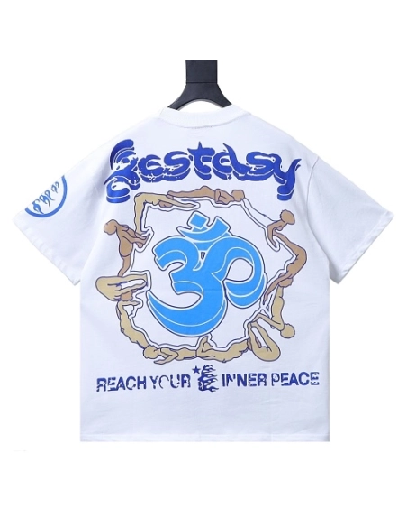 Hellstar Yoga Portrait T-Shirt White,Hellstar T-Shirts,T-Shirts,CLOTHES