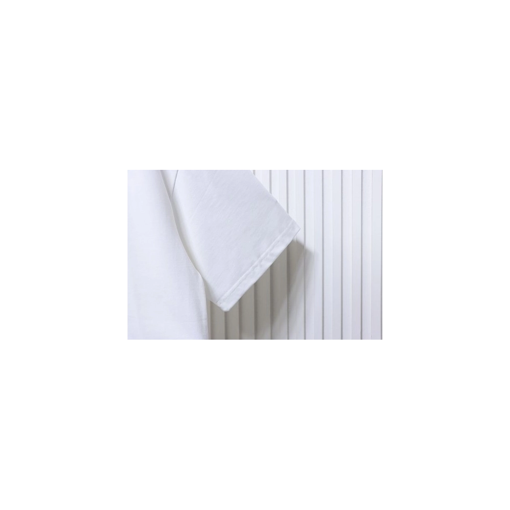 Loewe Misaligned Logo Embroidered T-Shirt White,Loewe T-Shirts,T-Shirts,CLOTHES