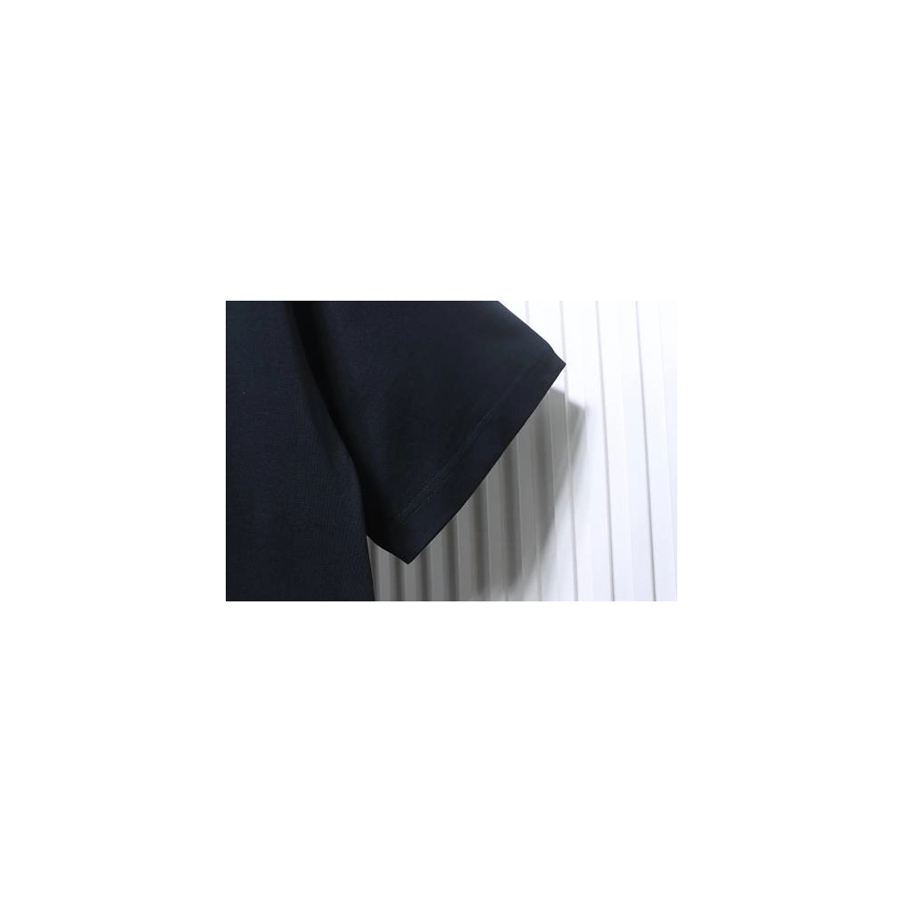Loewe Rainbow Letter Embroidery T-Shirt Black,Loewe T-Shirts,T-Shirts,CLOTHES