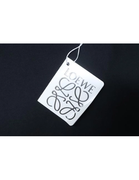 Loewe Rainbow Letter Embroidery T-Shirt Black,Loewe T-Shirts,T-Shirts,CLOTHES
