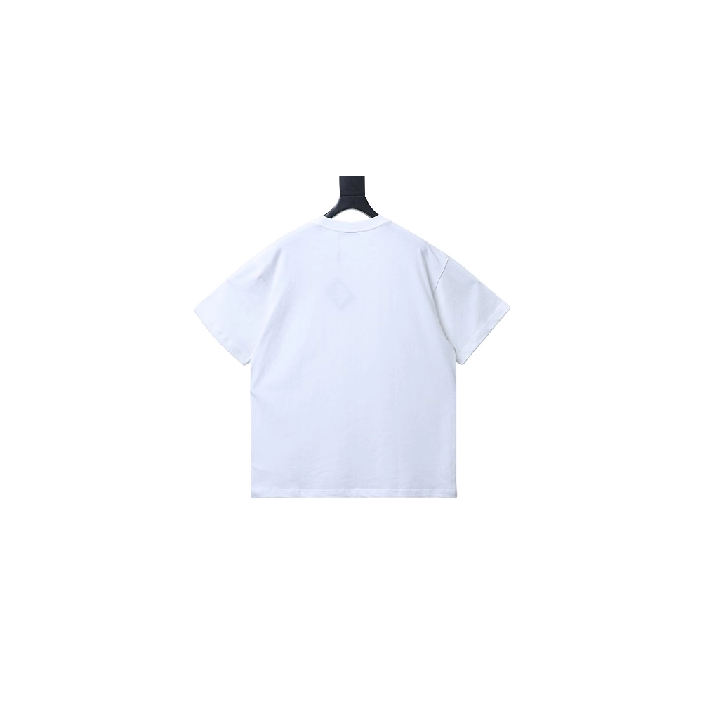 Loewe Rainbow Letter Embroidery T-Shirt White,Loewe T-Shirts,T-Shirts,CLOTHES