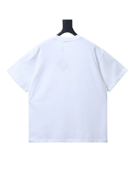 Loewe Rainbow Letter Embroidery T-Shirt White,Loewe T-Shirts,T-Shirts,CLOTHES