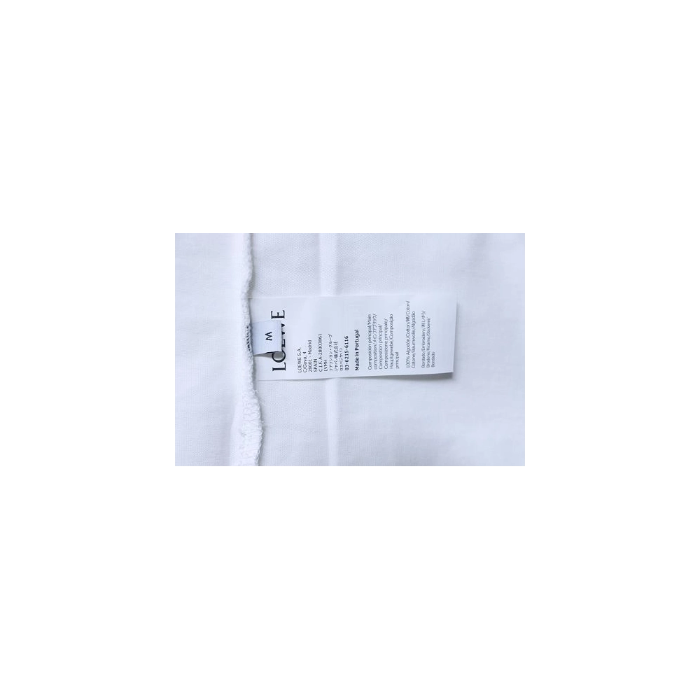 Loewe Rainbow Letter Embroidery T-Shirt White,Loewe T-Shirts,T-Shirts,CLOTHES