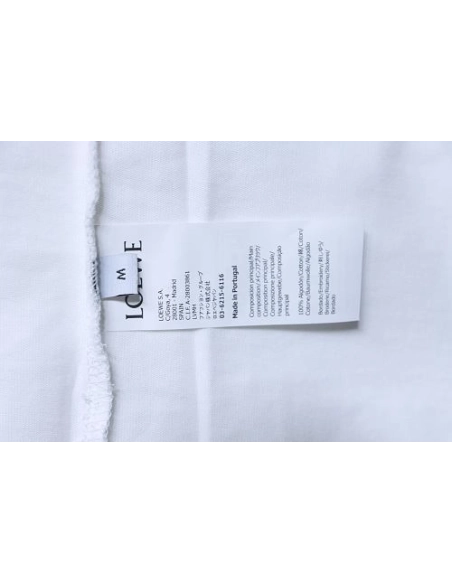 Loewe Rainbow Letter Embroidery T-Shirt White,Loewe T-Shirts,T-Shirts,CLOTHES