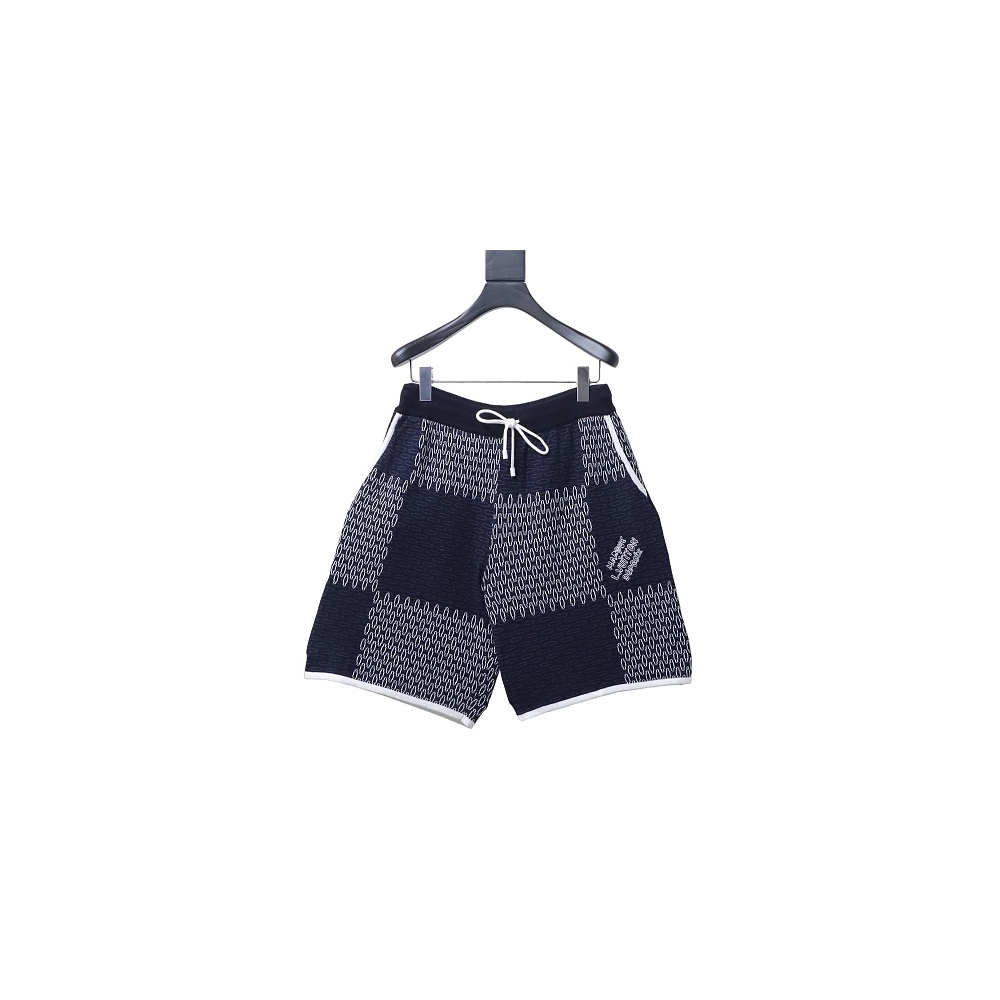 Louis Vuitton Checkerboard Jacquard Knit Shorts,Louis Vuitton T-Shirts,T-Shirts,CLOTHES