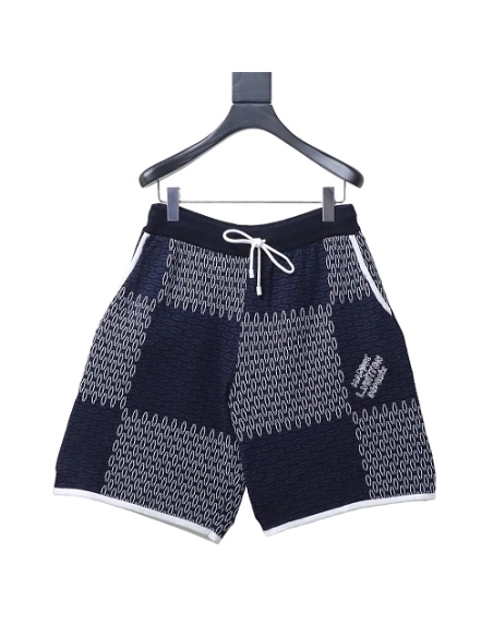 Louis Vuitton Checkerboard Jacquard Knit Shorts,Louis Vuitton T-Shirts,T-Shirts,CLOTHES
