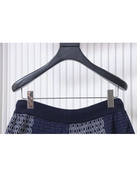 Louis Vuitton Checkerboard Jacquard Knit Shorts,Louis Vuitton T-Shirts,T-Shirts,CLOTHES