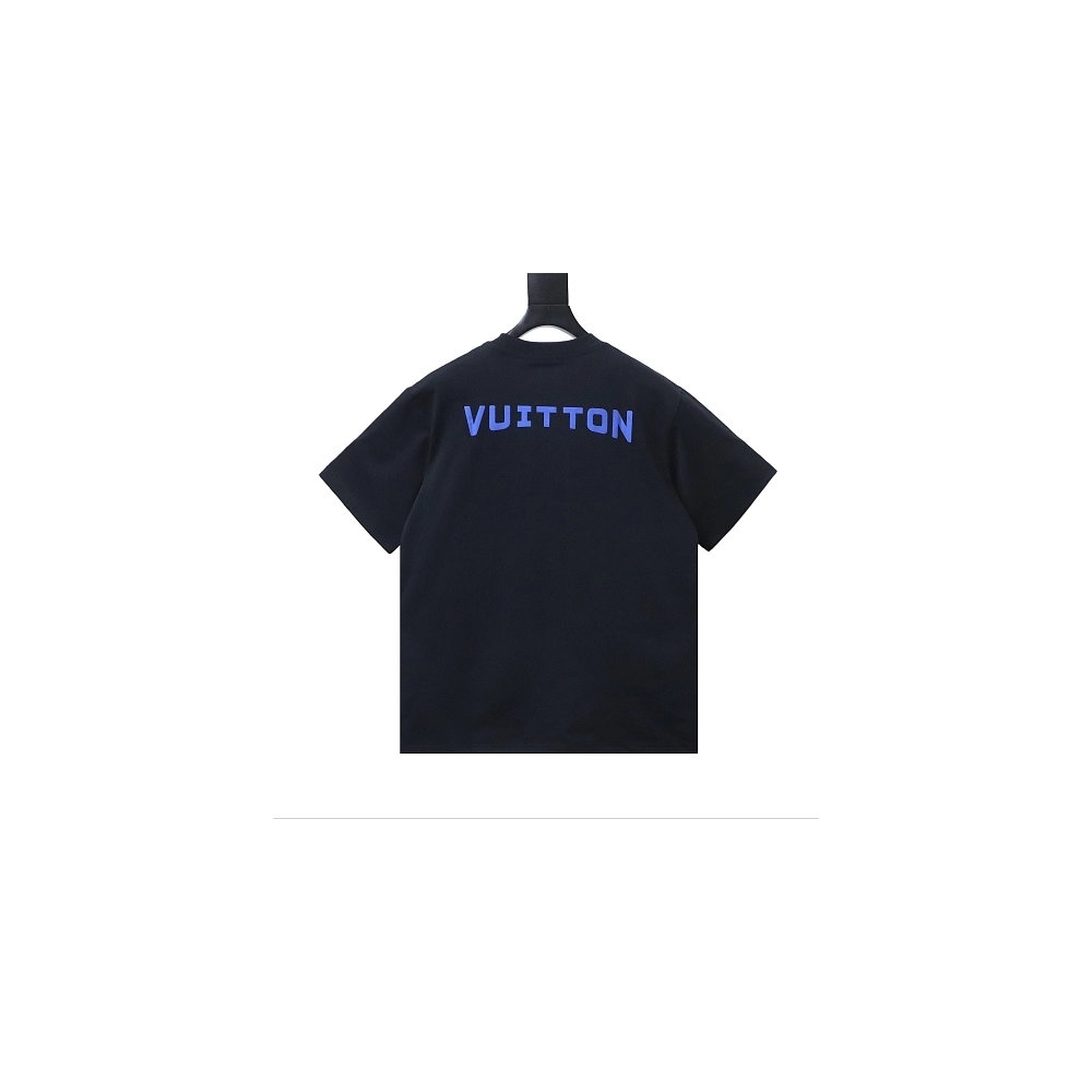 Louis Vuitton Circular Monogram Logo T-Shirt Black,Louis Vuitton T-Shirts,T-Shirts,CLOTHES