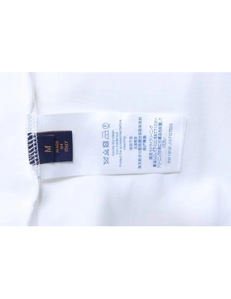Louis Vuitton Circular Monogram Logo T-Shirt White,Louis Vuitton T-Shirts,T-Shirts,CLOTHES