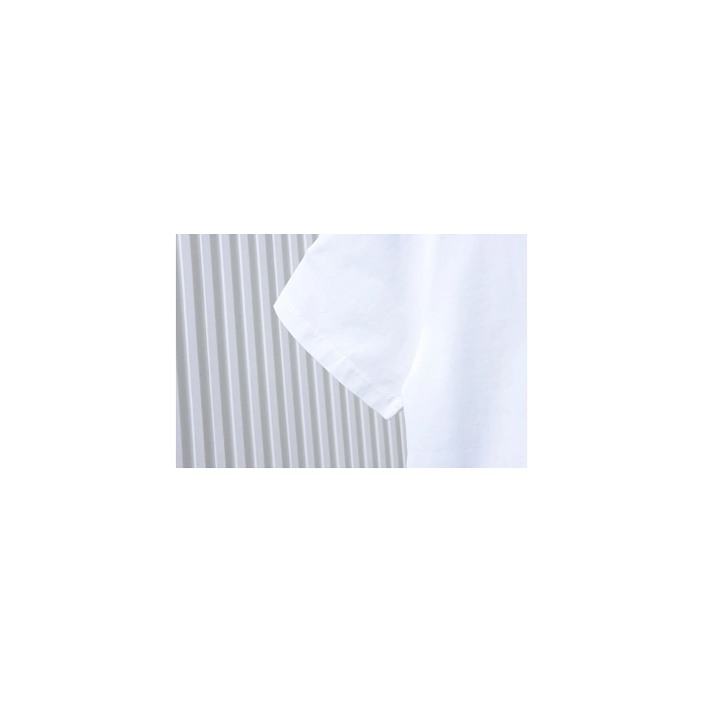 Louis Vuitton Earth Flocking Print T-Shirt White,Louis Vuitton T-Shirts,T-Shirts,CLOTHES