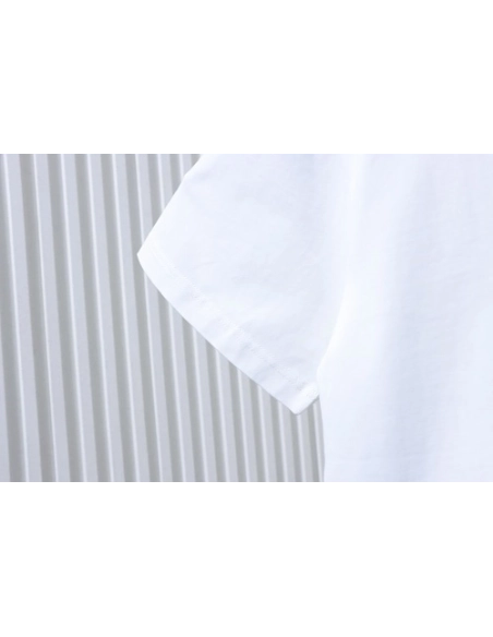 Louis Vuitton Earth Flocking Print T-Shirt White,Louis Vuitton T-Shirts,T-Shirts,CLOTHES