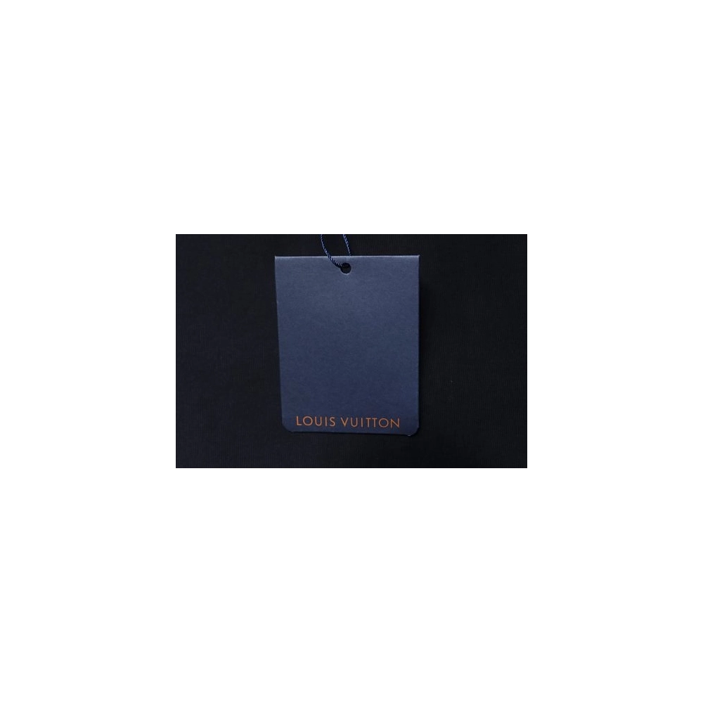 Louis Vuitton Flocked Logo T-Shirt Black,Louis Vuitton T-Shirts,T-Shirts,CLOTHES