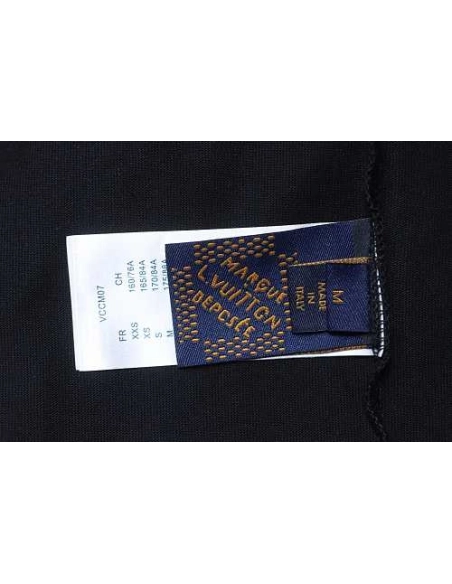 Louis Vuitton Flocked Logo T-Shirt Black,Louis Vuitton T-Shirts,T-Shirts,CLOTHES