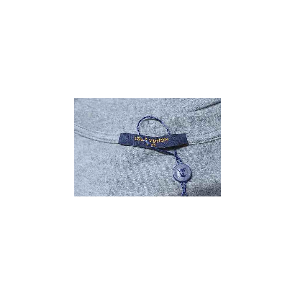 Louis Vuitton Iris 1854 Vintage Print T-shirt Gray,Louis Vuitton T-Shirts,T-Shirts,CLOTHES