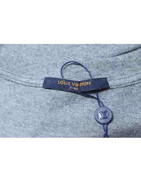 Louis Vuitton Iris 1854 Vintage Print T-shirt Gray,Louis Vuitton T-Shirts,T-Shirts,CLOTHES