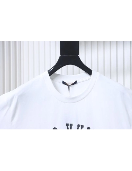 Louis Vuitton Iris 1854 Vintage Print T-shirt White,Louis Vuitton T-Shirts,T-Shirts,CLOTHES