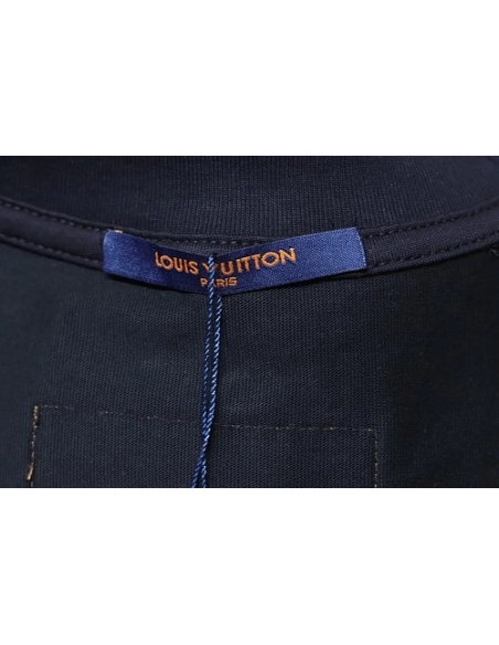Louis Vuitton Line Logo T-Shirt Black,Louis Vuitton T-Shirts,T-Shirts,CLOTHES