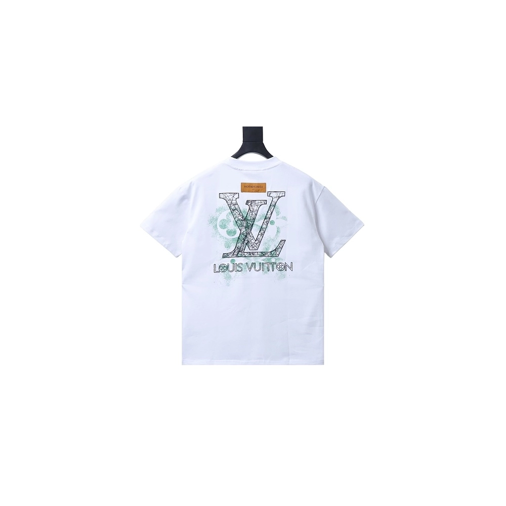 Louis Vuitton Line Logo T-Shirt White,Louis Vuitton T-Shirts,T-Shirts,CLOTHES