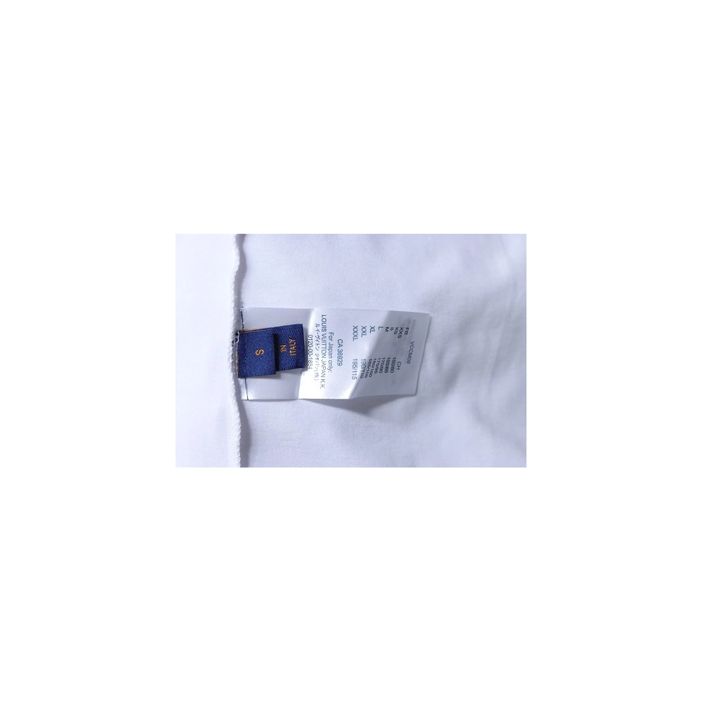 Louis Vuitton Line Logo T-Shirt White,Louis Vuitton T-Shirts,T-Shirts,CLOTHES