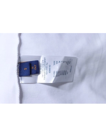 Louis Vuitton Line Logo T-Shirt White,Louis Vuitton T-Shirts,T-Shirts,CLOTHES