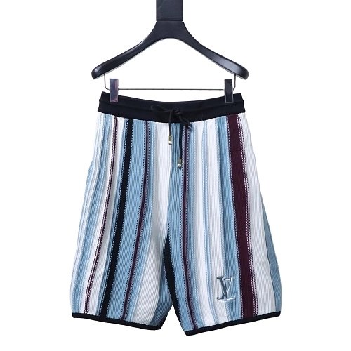 Louis Vuitton Vertical-Striped Knit Shorts,Louis Vuitton Shorts,Shorts,CLOTHES