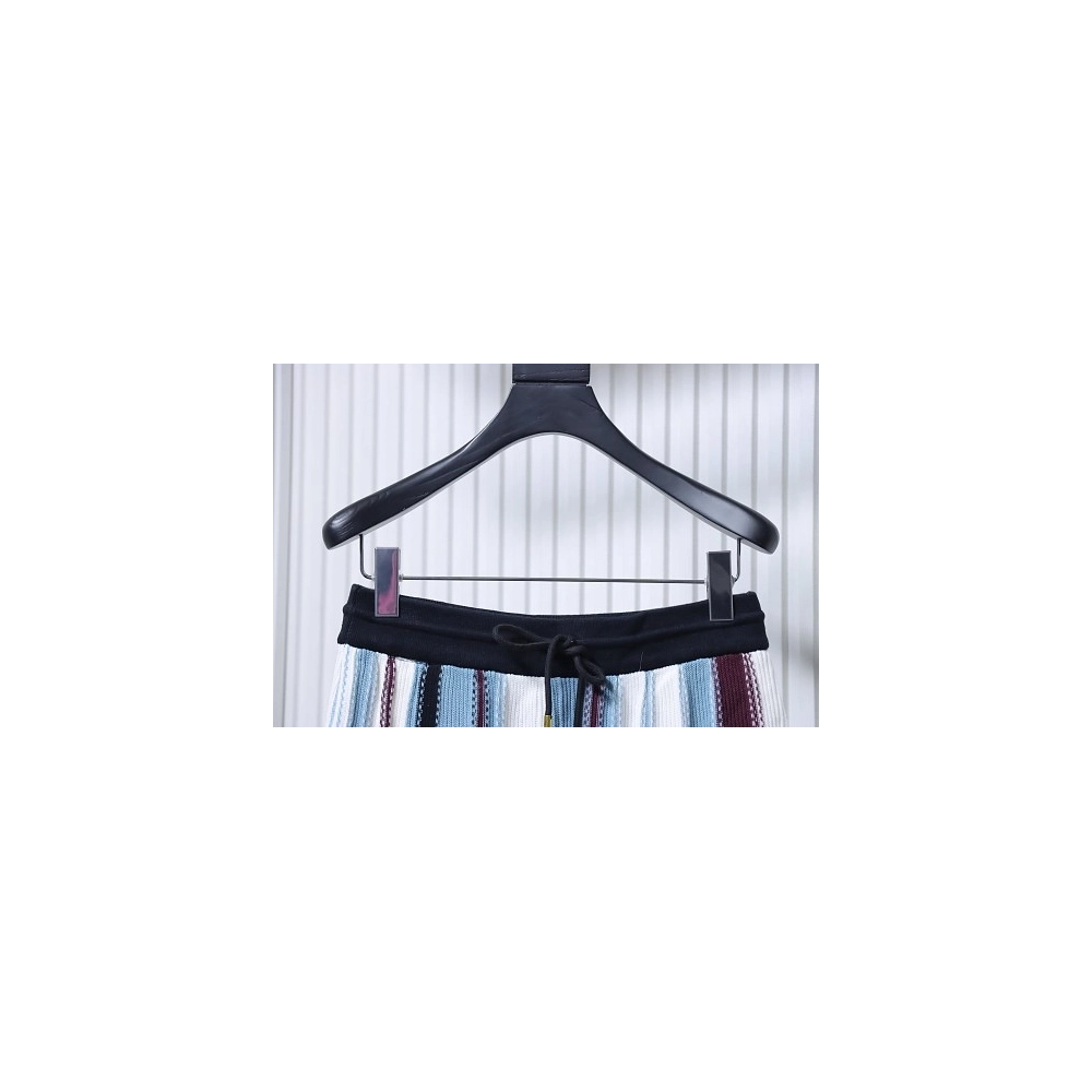 Louis Vuitton Vertical-Striped Knit Shorts,Louis Vuitton Shorts,Shorts,CLOTHES