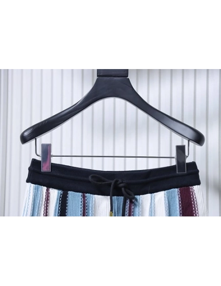 Louis Vuitton Vertical-Striped Knit Shorts,Louis Vuitton Shorts,Shorts,CLOTHES