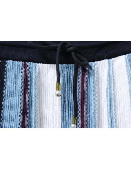 Louis Vuitton Vertical-Striped Knit Shorts,Louis Vuitton Shorts,Shorts,CLOTHES