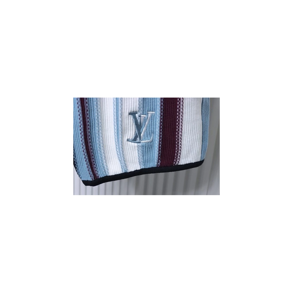 Louis Vuitton Vertical-Striped Knit Shorts,Louis Vuitton Shorts,Shorts,CLOTHES