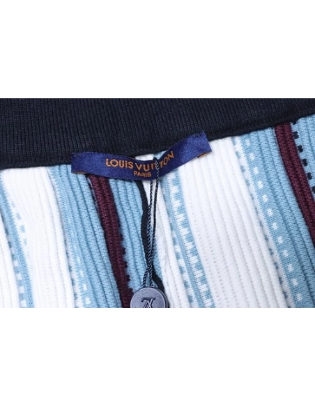 Louis Vuitton Vertical-Striped Knit Shorts,Louis Vuitton Shorts,Shorts,CLOTHES