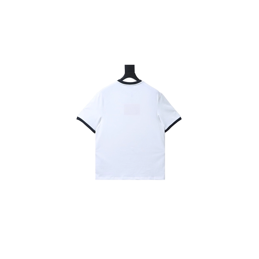 Miu Miu Black and White Color-Block T-shirt,Miu Miu T-shirts,T-Shirts,CLOTHES