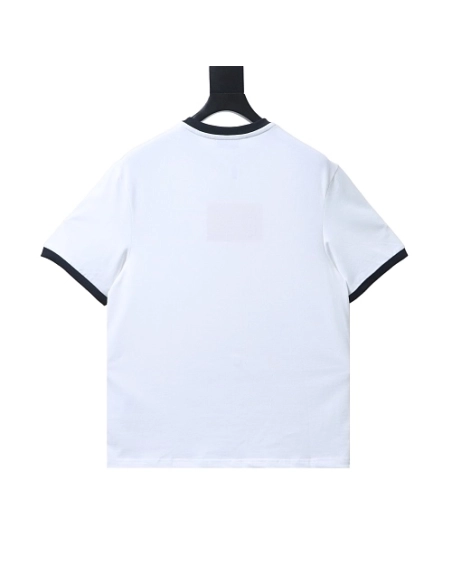 Miu Miu Black and White Color-Block T-shirt,Miu Miu T-shirts,T-Shirts,CLOTHES