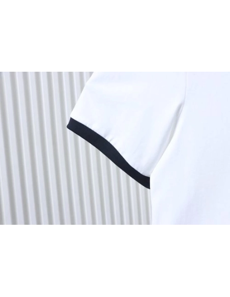 Miu Miu Black and White Color-Block T-shirt,Miu Miu T-shirts,T-Shirts,CLOTHES