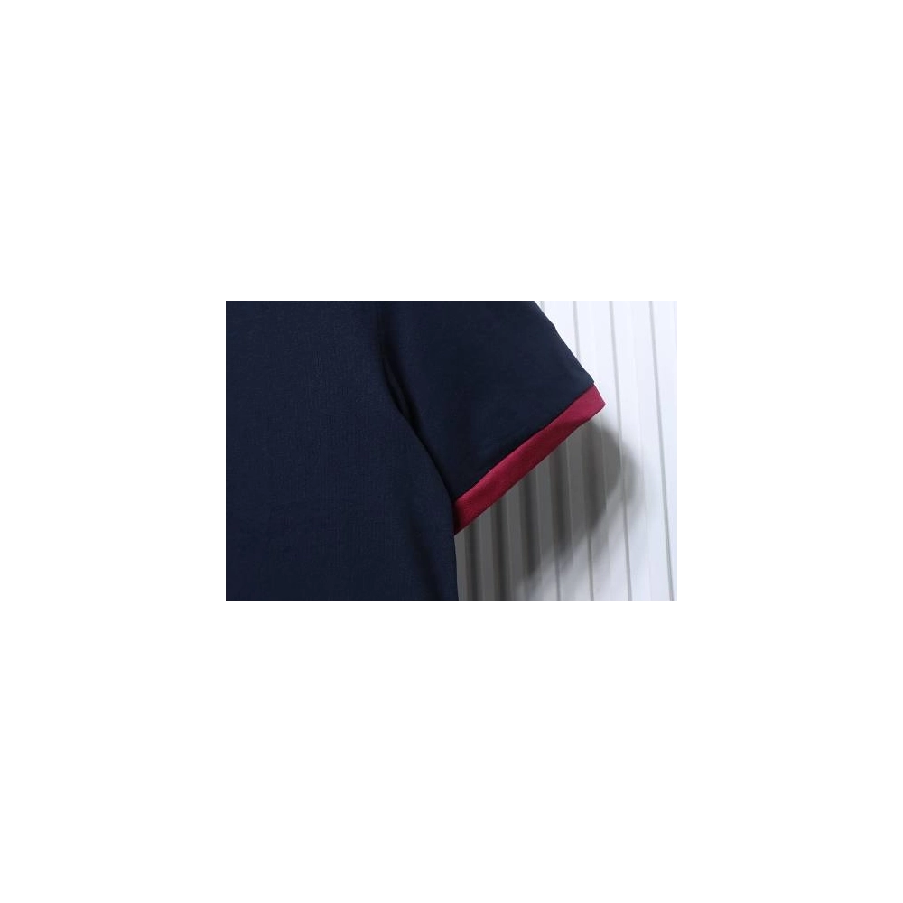 Miu Miu Blue and Red Color-Block T-Shirt,Miu Miu T-shirts,T-Shirts,CLOTHES