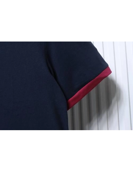 Miu Miu Blue and Red Color-Block T-Shirt,Miu Miu T-shirts,T-Shirts,CLOTHES