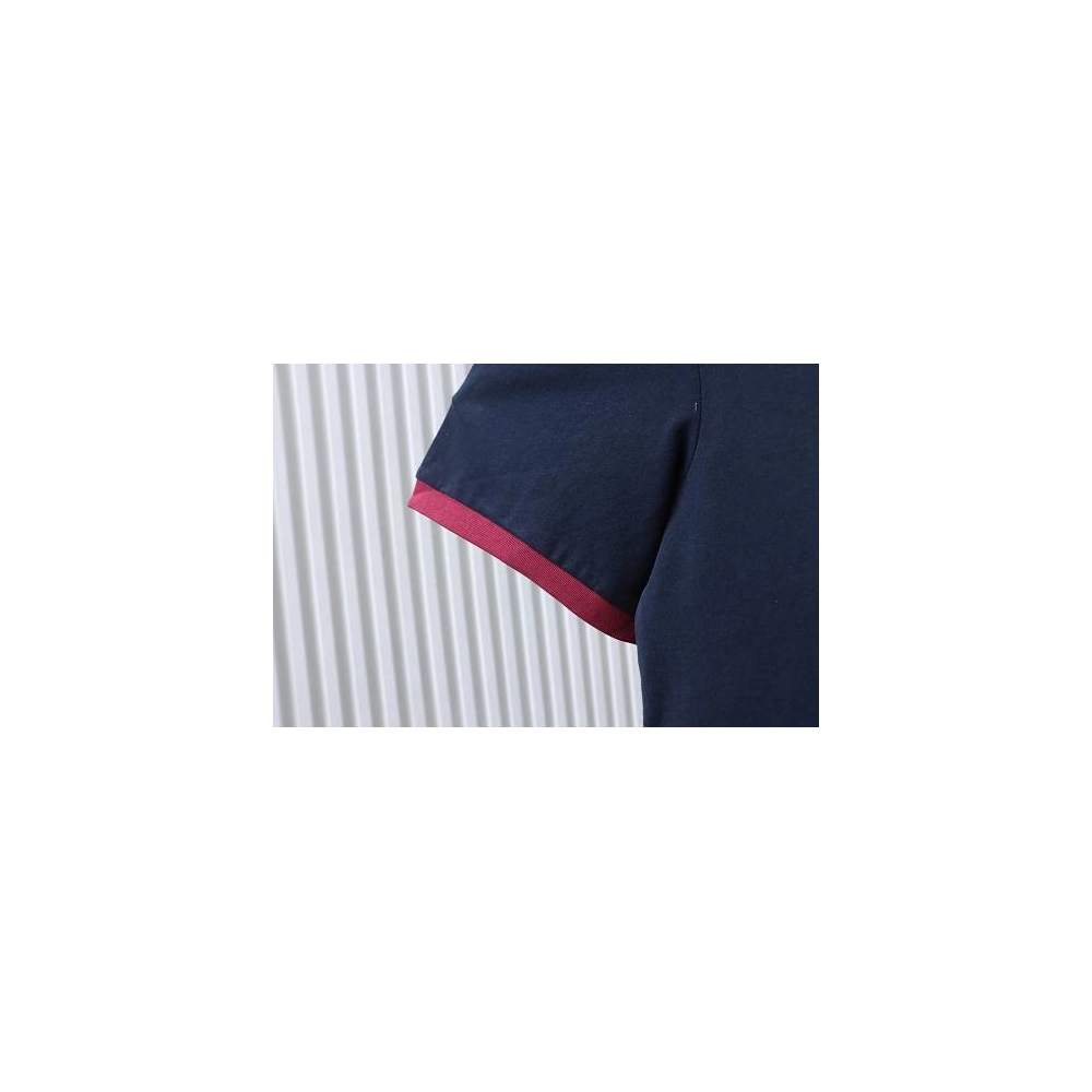 Miu Miu Blue and Red Color-Block T-Shirt,Miu Miu T-shirts,T-Shirts,CLOTHES