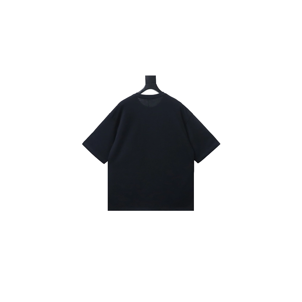 Miu Miu Embroidered Logo T-Shirt Black,Miu Miu T-shirts,T-Shirts,CLOTHES