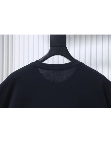 Miu Miu Embroidered Logo T-Shirt Black,Miu Miu T-shirts,T-Shirts,CLOTHES