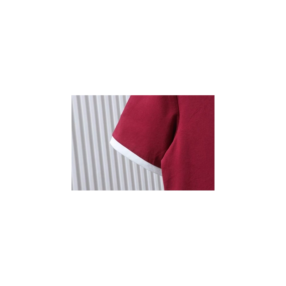 Miu Miu Red and White Color-Block T-shirt,Miu Miu T-shirts,T-Shirts,CLOTHES
