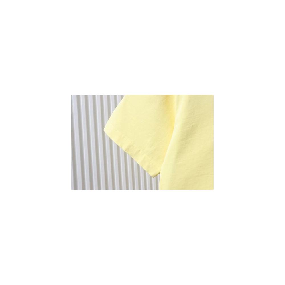 Moncler Applique and Embroidered T-shirt Yellow,Moncler T-Shirts,T-Shirts,CLOTHES