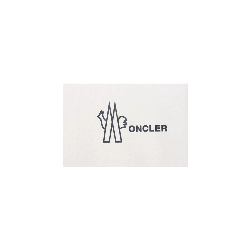 Moncler Front Letter Graphic T-shirt Apricot,Moncler T-Shirts,T-Shirts,CLOTHES