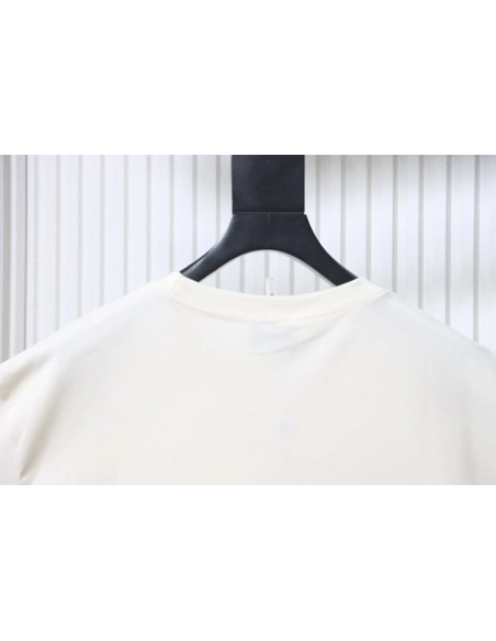Moncler Front Letter Graphic T-shirt Apricot,Moncler T-Shirts,T-Shirts,CLOTHES