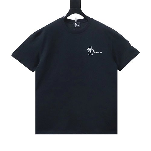 Moncler Front Letter Graphic T-shirt Black,Moncler T-Shirts,T-Shirts,CLOTHES