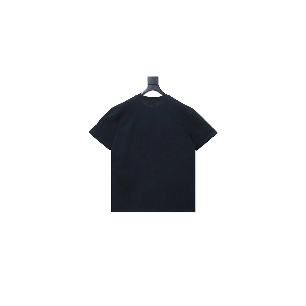 Moncler Front Letter Graphic T-shirt Black,Moncler T-Shirts,T-Shirts,CLOTHES