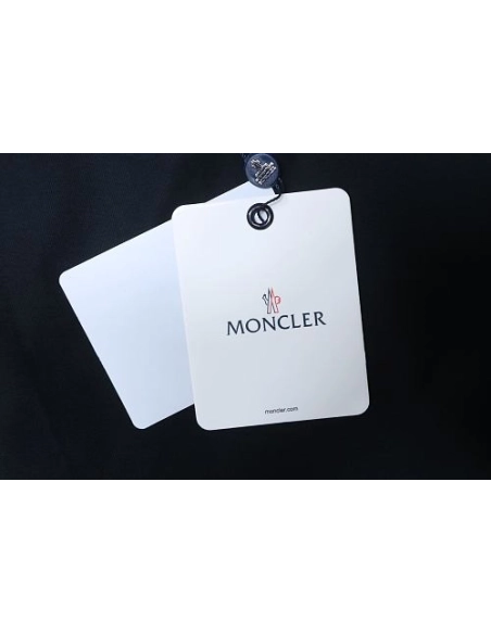 Moncler Front Letter Graphic T-shirt Black,Moncler T-Shirts,T-Shirts,CLOTHES