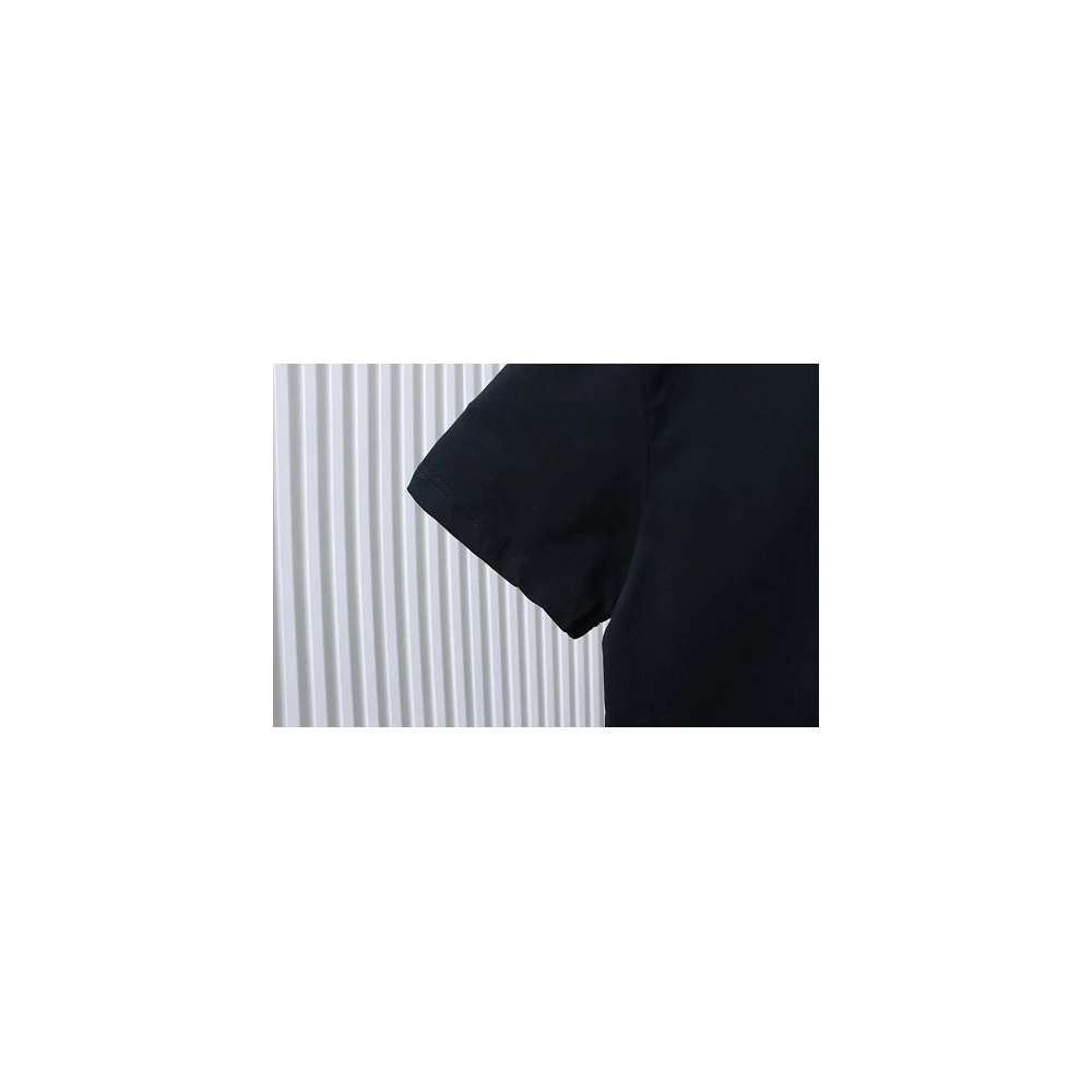 Moncler Gray Logo T-Shirt Black,Moncler T-Shirts,T-Shirts,CLOTHES