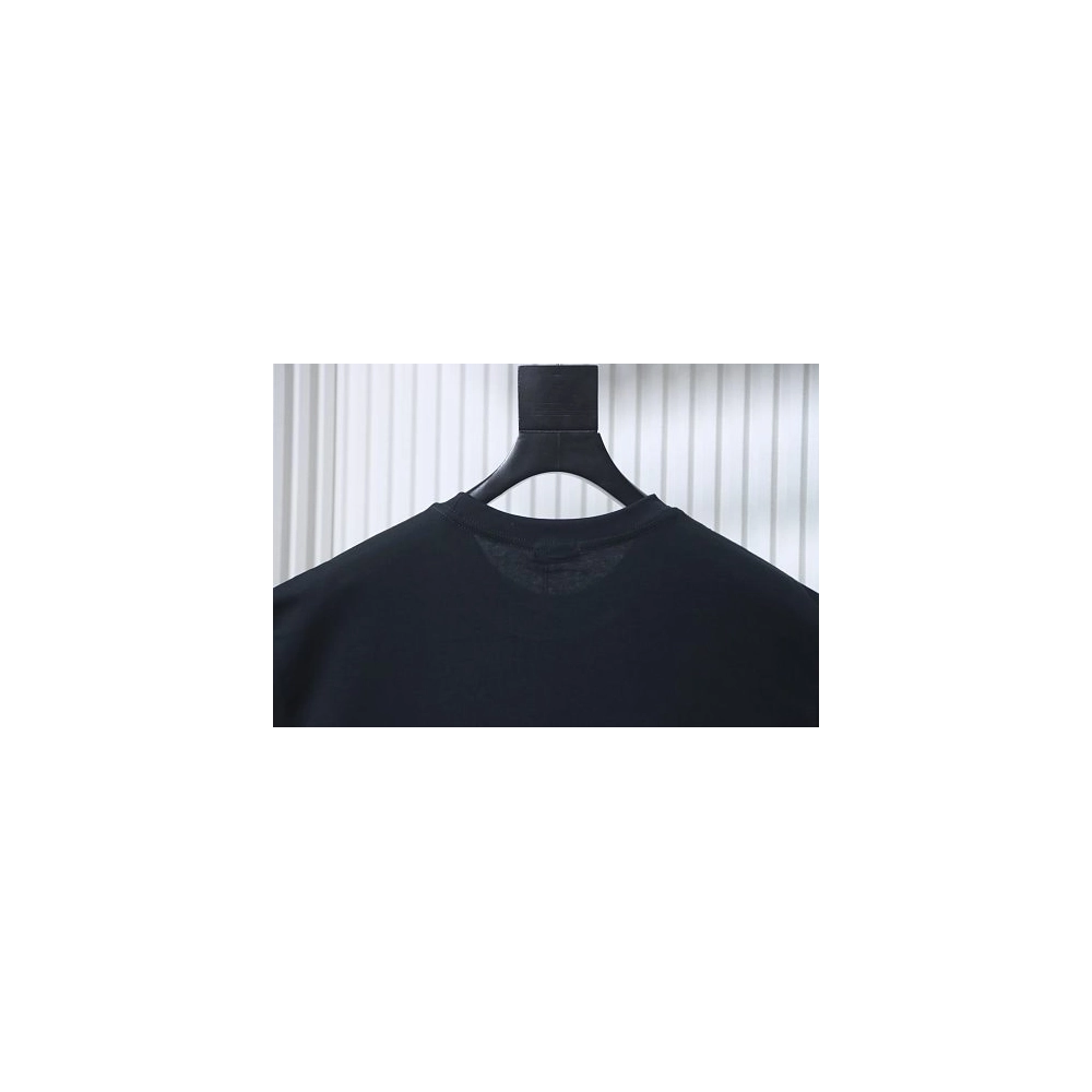 Moncler Gray Logo T-Shirt Black,Moncler T-Shirts,T-Shirts,CLOTHES