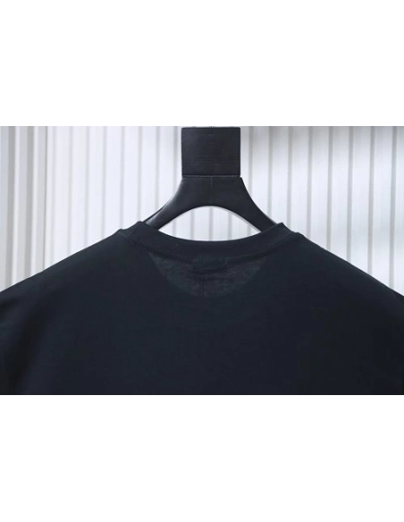 Moncler Gray Logo T-Shirt Black,Moncler T-Shirts,T-Shirts,CLOTHES