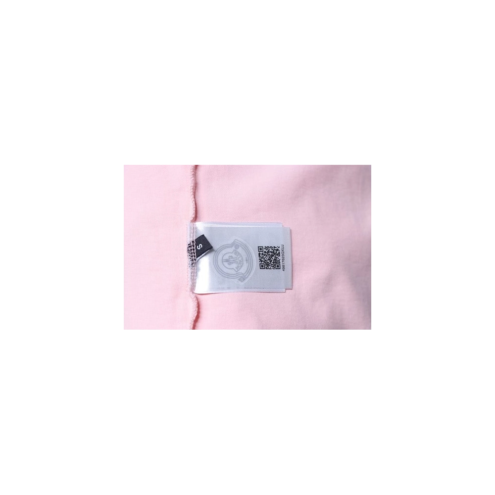 Moncler M-Embroidered Letter T-Shirt Pink,Moncler T-Shirts,T-Shirts,CLOTHES